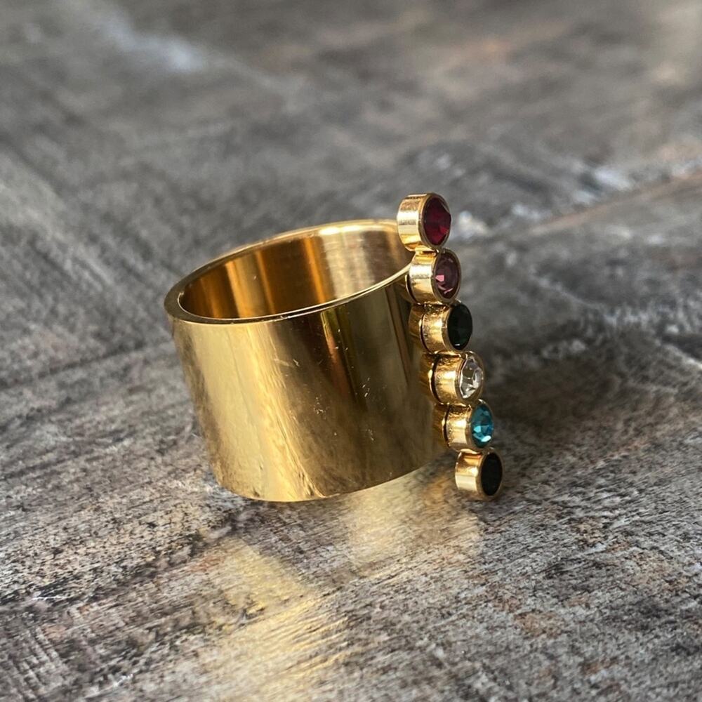 NEW Chakra Gold Statement Ring - Picture 14 of 16
